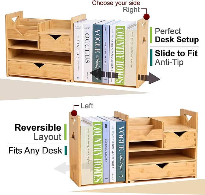 Pandorama Bamboo Desk Organizer (Medium)