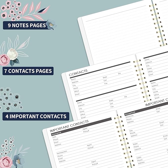 2026-2030 Monthly Planner - 5 Year Planner 2026-2030, Jan.2026 - Dec.2030, 6.4" x 8.5", 60-Month Planners/Calednar with Double-Side Pocket + Durable Polypropylene Cover