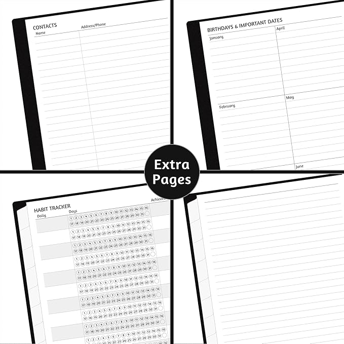 Monthly Planner 2026-2030, 5-Year Calendar Planner 2026-2030, Jan 2026 – Dec 2030, 6.2 x 8.4 In, Ruled Spread, Flexible Cover, Spiral Wirebound, Pocket, 60 Coated Monthly Tabs, Notes ＆ Habit Tracker