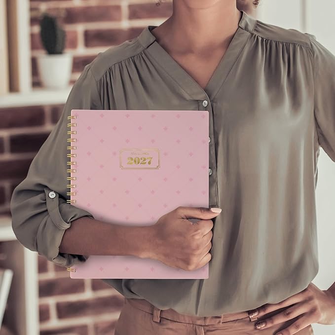 AT-A-GLANCE 2027 Planner, Weekly & Monthly, 13-Month Jan-Jan, 8.5" x 11", Badge, Geo (1842L-905-27)