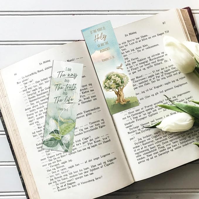 96 pcs Christian Bookmarks Bulk: Watercolor Scripture Bible Verse Book Mark, Inspirational Religious Book Markers for Women, Gifts for Bible Study Church Groups Classroom Sunday Shool Office Supplies