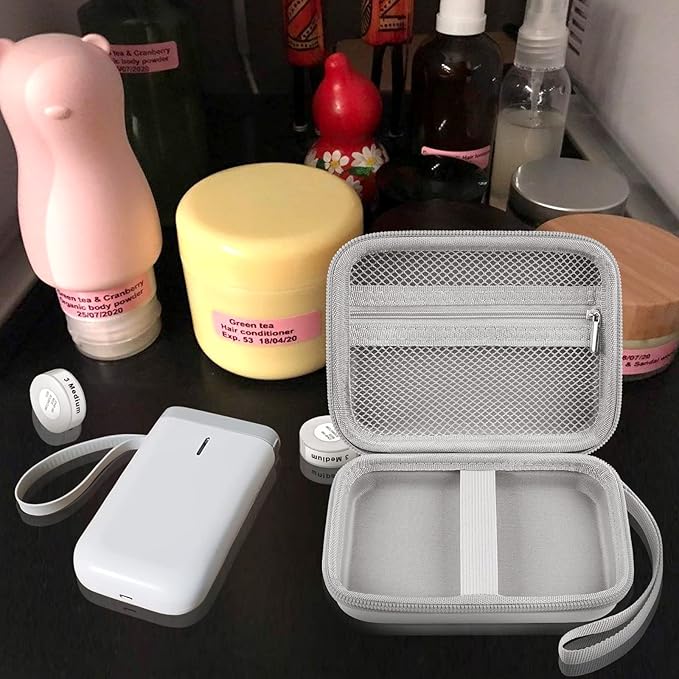 ALKOO Case Compatible with NIIMBOT D11 Label Maker Printer, Storage Bag for Phomemo D30 for Canon for Ivy 1/2 for HP Sprocket Mini Photo Printer & Label Paper Accessories- Holder Box Only