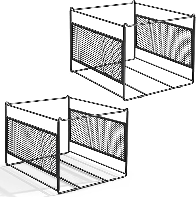 Hanging File Folder Frame for Legal and Letter Size,Hanging File Organizer Holder Rack Hanging Folder Rails for Filing Cabinet Desk Drawer,15.2" L x 12.4" W x 10.5" H,2 Pack