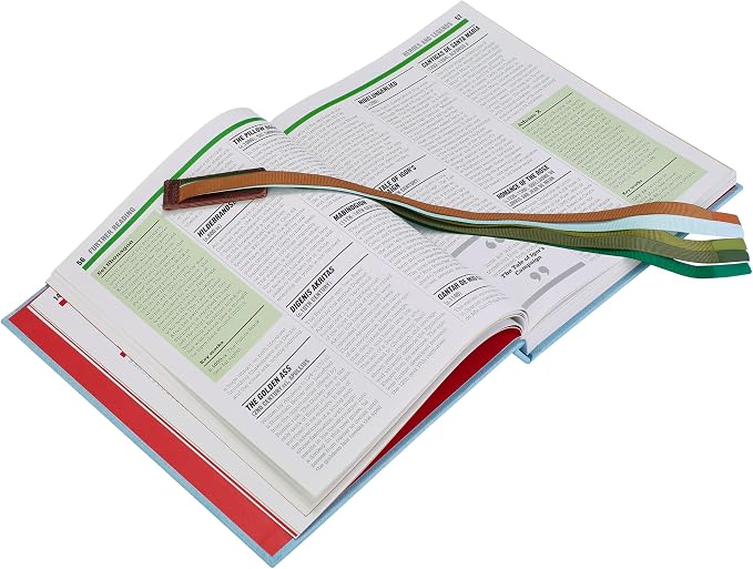 Superior Essentials Magnetic Bible Bookmark - Genuine Leather, Attachable Bible Ribbon Bookmarks for Book Lovers with 5 Colorful Strings (Forest, 1PC)