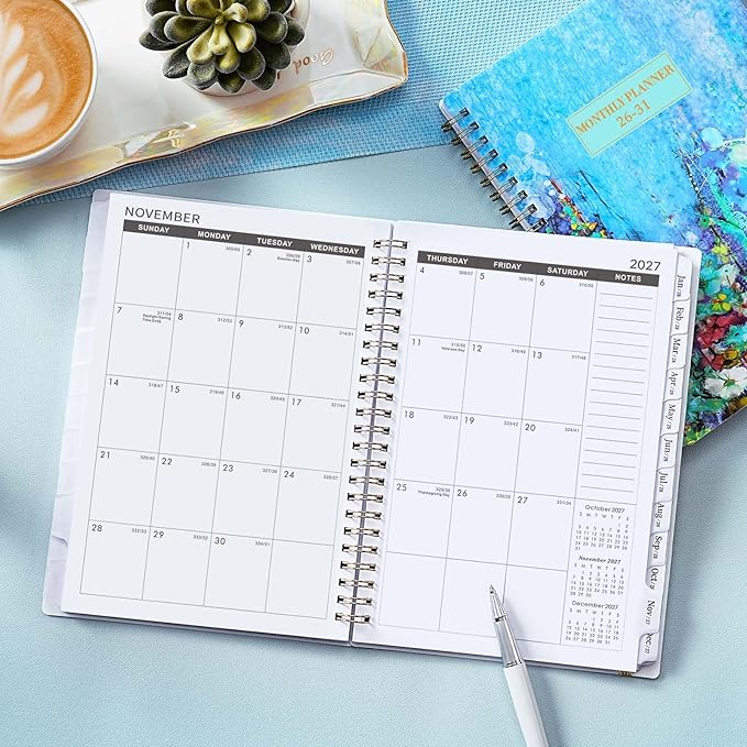 2026-2031 Monthly Planner - JUL 2026 - JUN 2031, 8.5" x 6.4", 5 Year Monthly Calendar 2026-2031, 60-Month Planner with Tabs, Inner Pocket, Golden Stamping