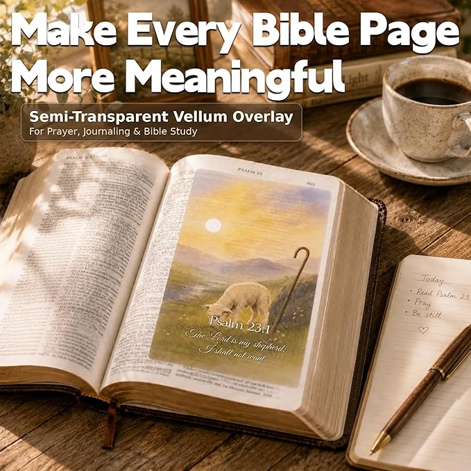 16PCS Bible Page Overlays for Women, Christian Bookmark Gift, Inspirational Scripture Book Marks, Bible Verse Bookmarks for Women, Christian Reading Accessory for Book Lovers (A2)