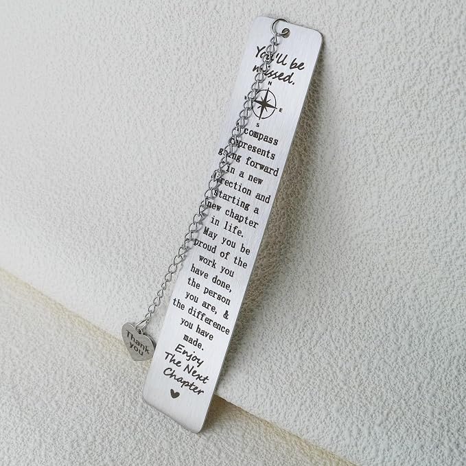 Christmas Stocking Stuffers Coworker Leaving Gifts for Women Men Farewell Gifts for Coworkers Friends Retirement Goodbye Gifts for Colleagues Boss Thank You Bookmark for Employee Leader Teachers