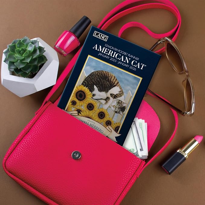 Lang, American Cat 2025 Monthly Pocket Planner by Lowell Herrero