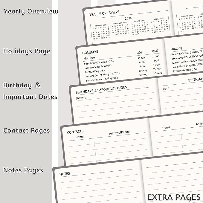 2026-2029 Pocket Monthly Planner, 3 Year Calendar 2026-2029, 6.2’’ x 3.6’’ x 0.67’’, Small Calendar 2026, 36 Months from Jul 2026 - Jun 2029, Hardcover, Back Pocket, Thick Paper, Lightweight to carry