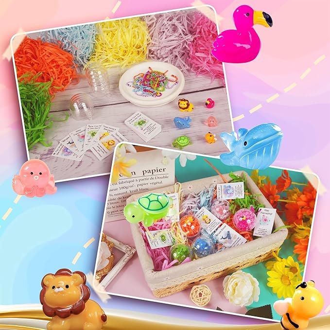 ZXSWEET 24 Sets Emotional Support Gifts Staff Appreciation Gifts Bulk Team for Employees Cute Animal Ornaments Inspirational Tags for Office Staff Teacher Group Students