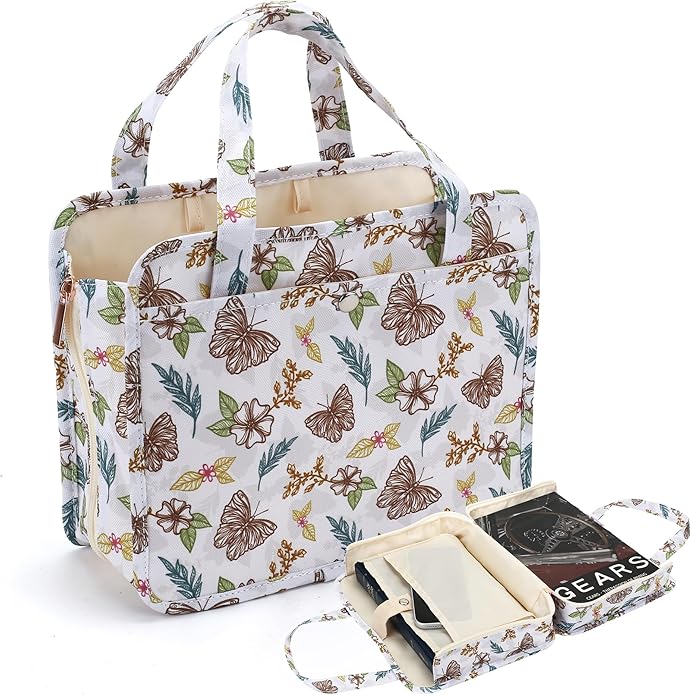 Bible Carrier Bag,Durable Waterproof Cover for Travel, Daily Use - Compact Lightweight Multiple Pockets