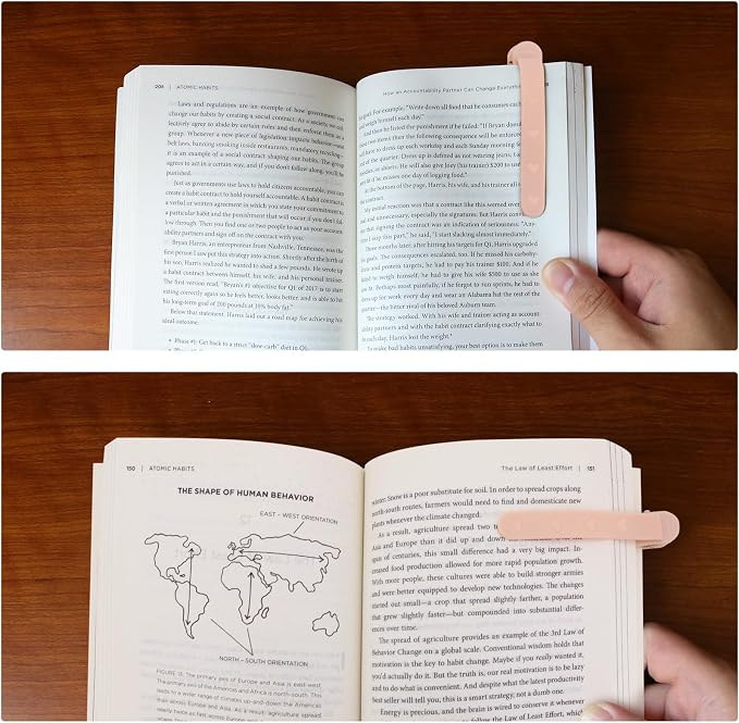 SMUK 3 Pieces Silicone Heart Bookmarks for Reading Women, Smart Automatic Book Marks for Book Lovers Girls Men, Cute Page Markers Bookmarkers Reading Gifts