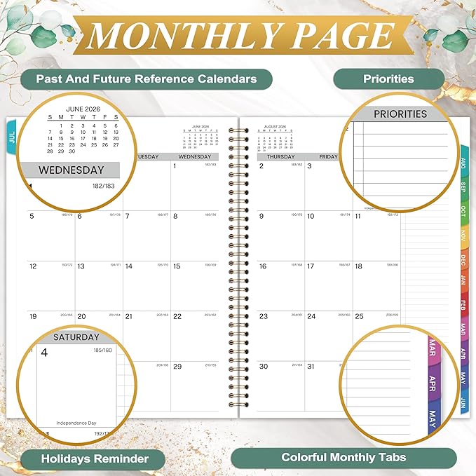 Appointment Book 2026-2027 - Daily Planner 2026-2027, 8.5'' x 11'', Weekly Appointment Planner, July 2026 - June 2027, Daily Planners with 30-Minute Interval