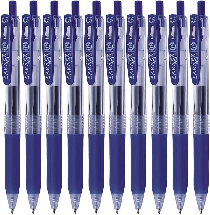 Zebra Sarasa Clip Pen 0.5 mm, Blue (JJ15-BL)