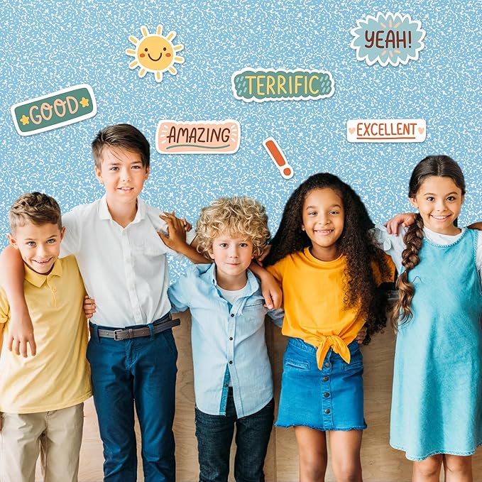 Mindsoft 1 Pc Bulletin Board Paper 48'' x 107'' Class Boards for Classroom Bulletin Boards Everyone is Welcome Classroom Board Decor Pillows Curtains Crafts (Blue Composition)