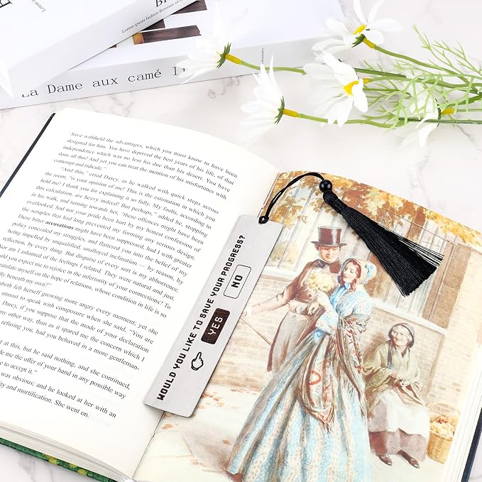 Funny Bookmarks for Women Teen Girls Book Lover Gifts Anime Bookmark for Final Fantasy Fans Friends Reader Teacher Classmate Graduation Gift for Her Him Book Club Christmas Birthday Gift
