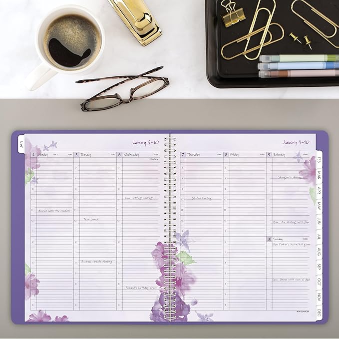 AT-A-GLANCE 2027 Planner, Weekly & Monthly, 13-Month Jan-Jan, 8.5" x 11", Beautiful Day (938P-905-27)