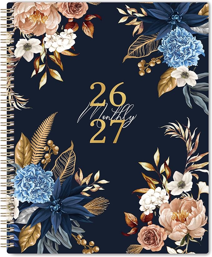 2026-2027 Monthly Planner - 9'' x 11'', Monthly Planner/Calendar 2026-2027, from JUL.2026 - Dec. 2027, 18 Month Calendar with Tabs, Premium Paper, Twin-wire Binding, Inner Pocket, Note Pages