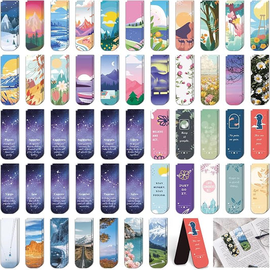 105 PCS Magnet Bookmark Clips，Bookmarks for Reading Women & Men，Cute Page Markers ，Christmas Gifts & Teacher Gifts