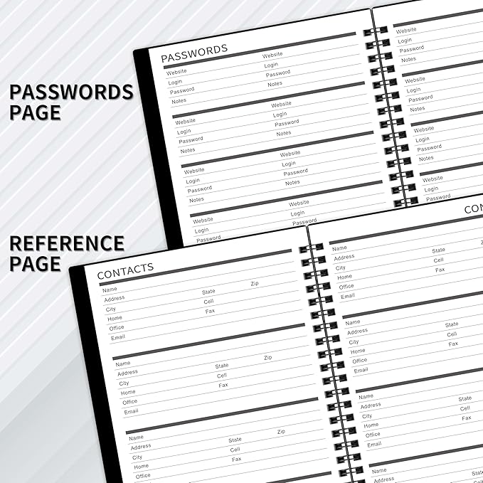2025-2030 Monthly Planner/Calendar - Jul. 2025 - Jun. 2030, Monthly Planner, 5 Year, 6.2" x 8.3", Multi Year Calendar 2025-2030 with Twin-Wire Binding, Tabs, Storage Pocket - Black