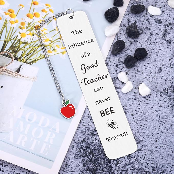 Teachers Valentines Day Gift Bookmark - Appreciation Gifts for Teacher Women Men Thank You Bookamrk from Kindergarten Primary Middle High School Students Boys Girls, Teacher Valentine Gift