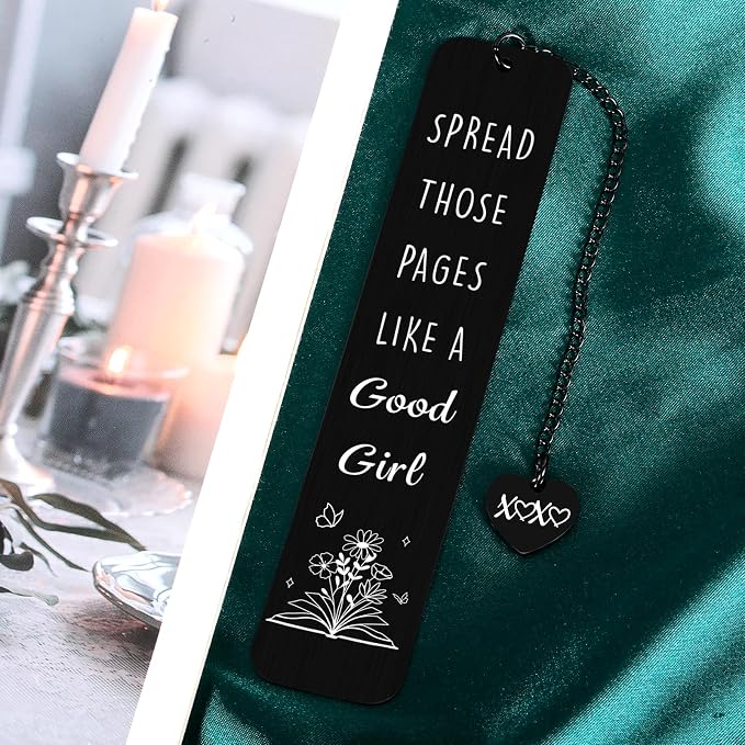 Bookmarks for Women Dark Romance Bookmarks Funny Book Marks for Reading Women Book Lovers Spicy Smutty Bookmark Gifts Metal Reading Accessories Readers Bookish Bookworm Merch Christmas