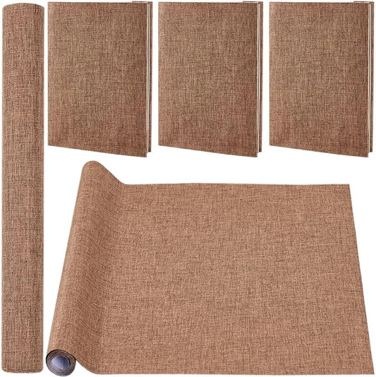 CRASPIRE 51 x 11.8 Linen Book Cloth Brown Books Binding Fabric Surface Paper Backed Bookcover Densely Woven Cloth Books Album Scrapbooking Archival Covering Protector Bookcloth Bookbinding Supplies