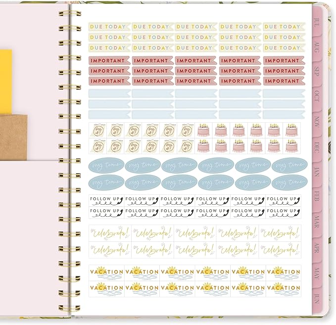 Cambridge Planner 2026-2027 Weekly & Monthly Academic 12-Month July-June, 8-1/2" x 11", Pen+Pillar, Pollinator (PP24-905A)