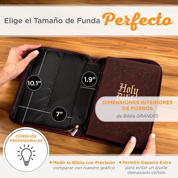 Christian Art Gifts Portada clásica de la Biblia Forro Simil Cuero Yo Se Los Planes Jeremías 29:11, Marrón, Grande