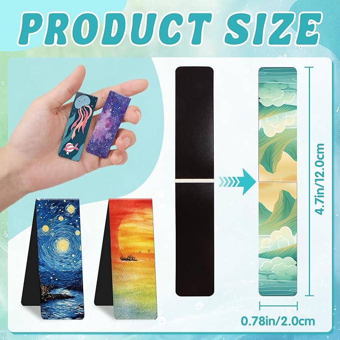 144Pack Magnetic Bookmarks Bulk Book Marks for Reading Women Men Adults Book Lovers Gifts, Cute Bookmarks Magnet Bookmark Clips Magnetic Page Markers Pretty Funny BookMarker (Multi-Style)
