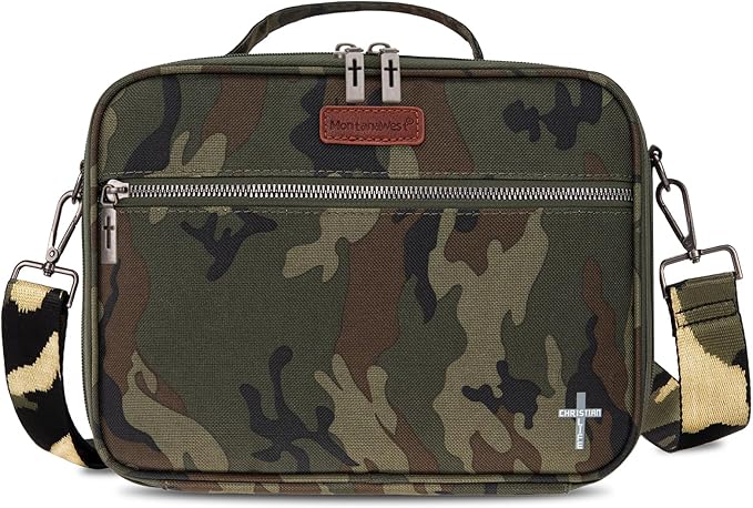 Montana West Bible Covers for Women Men with Leather Bookmark Carrying Book Case Church Bag Outdoor Protective