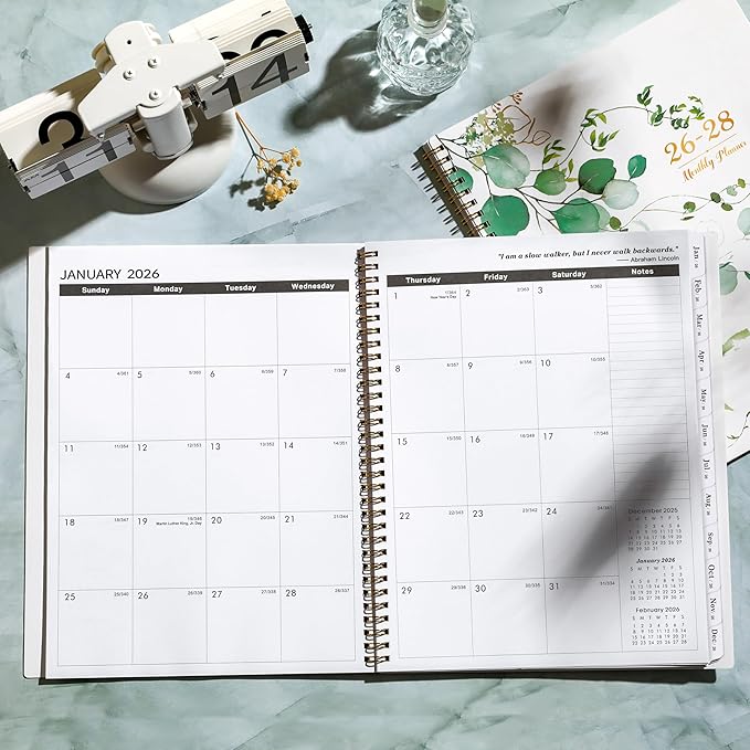 2026-2028 Monthly Planner - Monthly Planner 2026-2028 from Jul. 2026 to Jun. 2028, 8.5" x 11", 2 Years Planners Calendar with 24 Months Tabs and Back Pocket, Perfect for Organize