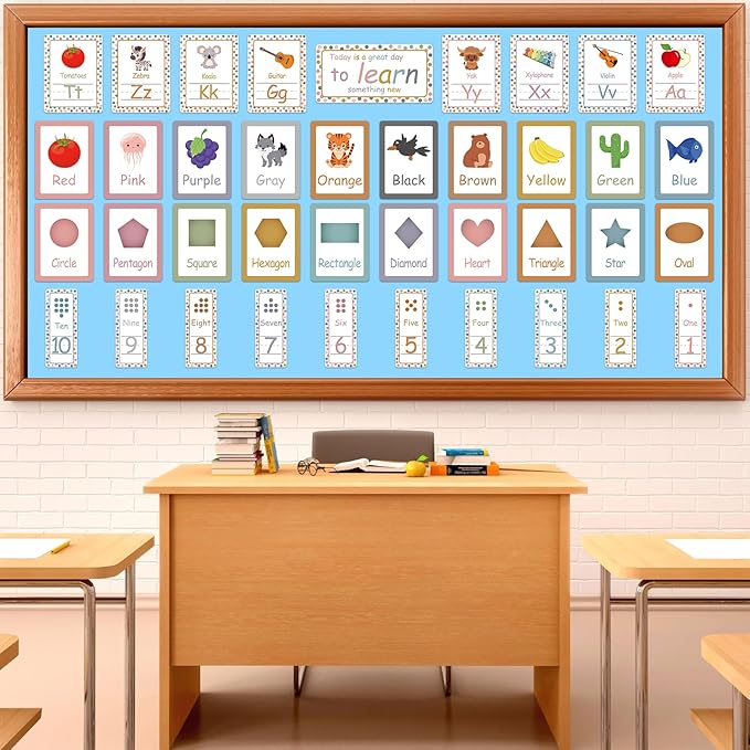 Sky Blue Bulletin Board Paper Roll Light Blue Bulletin Board Background Paper Back to School Classroom Decoration Poster for Art Craft DIY Projects Home Office Classroom Party Supplies 17.7in x 20ft