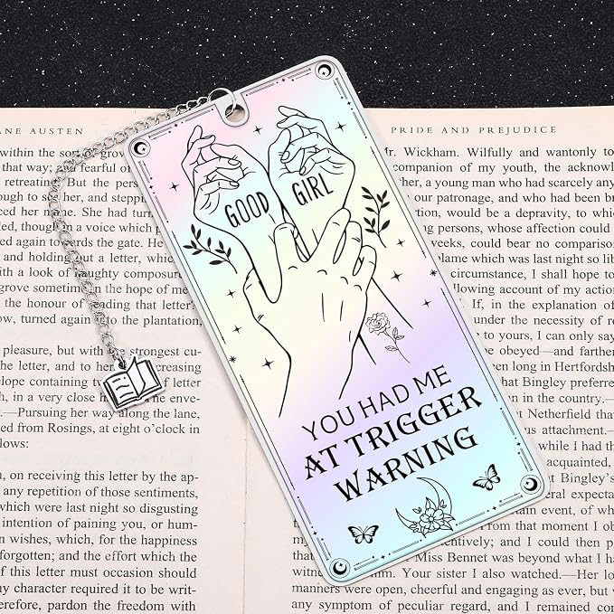 Dark Romance Merch Smutty Bookmarks - Smutty Book Lovers Gifts Funny Smut Bookmark for Girlfriend Book Marks for Reading Women Spicy Dark Romance Bookmarks for Book Lovers Women Birthday Anniversary
