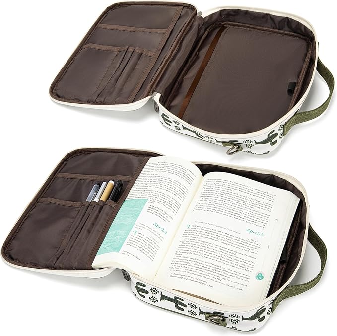 Montana West Bible Covers for Women Men with Leather Bookmark Carrying Book Case Church Bag Outdoor Protective
