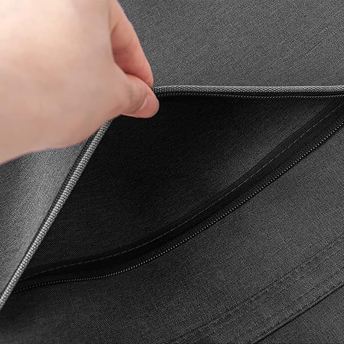 Oxford Zippered Document Bag with Handle File Tote Bag Pouch for Carrying Paper Files Books Filing Folder 1 Pack (Black)