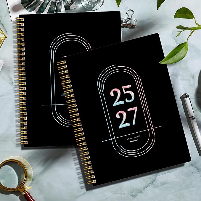 Monthly Planner 2026-2027 Hardcover with Calendar planner from Jan 2026- June 2027,Monthly Goals,Tasks,Notes,Priorities & Reminders, 11" x 9", 18 Months for School Office Home Planning, Black