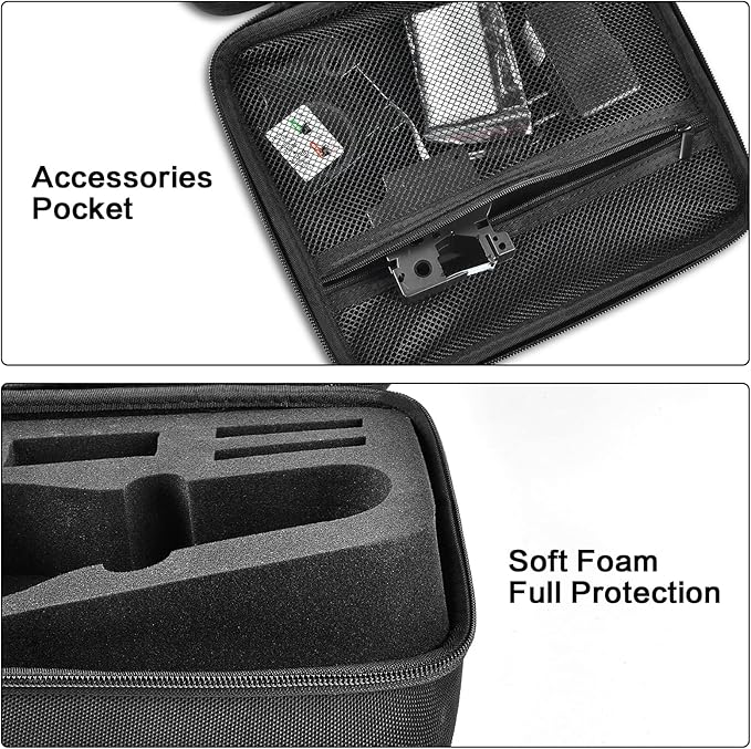 PAIYULE Case Compatible with DYMO Label Maker LabelManager 160/280 Portable Label Maker, Tag Printer Storage Organizer for AC Adapter, Tape Cartirdges and More Accessories(Box Only) Black