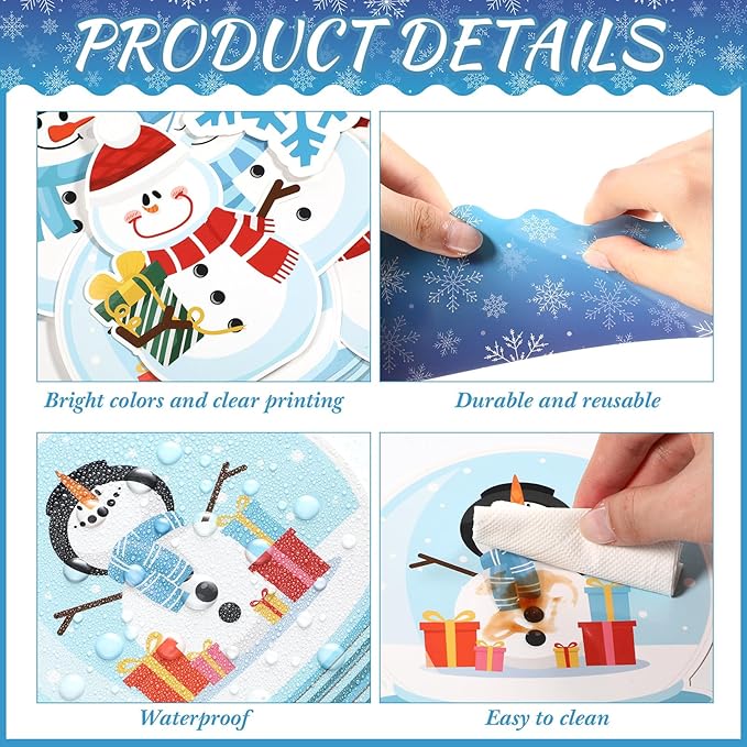 86 Pcs Winter Bulletin Board Decorations with Borders Holiday Chillin with My Snowmies Bulletin Board Christmas Snowman Snowflakes Cutouts for Classroom Decoration School Home Party
