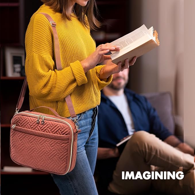 IMAGINING Bible Cover for Women - Stylish Large Bible Bag - Journal Case with Handles for Bible Carrying - Gift for Women or Book Lovers