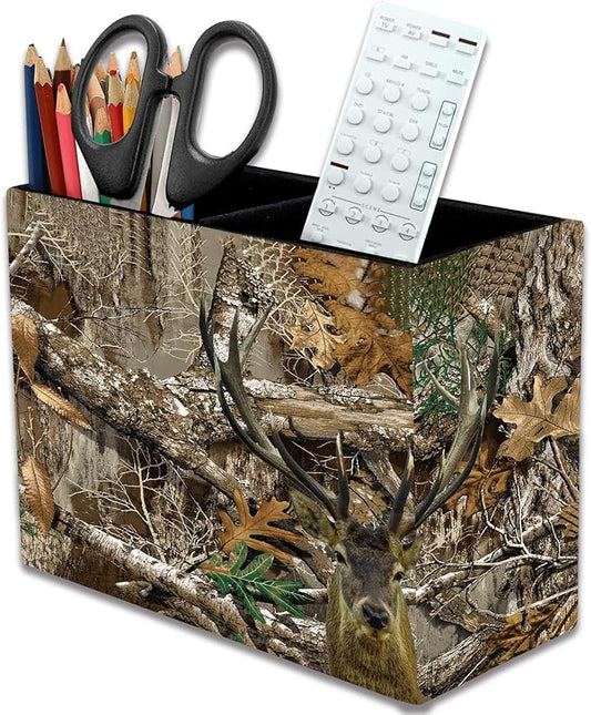 Pen Holder, Pencil Case, Makeup Brush Storage Box, Tableware Storage Box, Suitable for Office Or Home Item Organizing Stand - Camouflage Giraffe