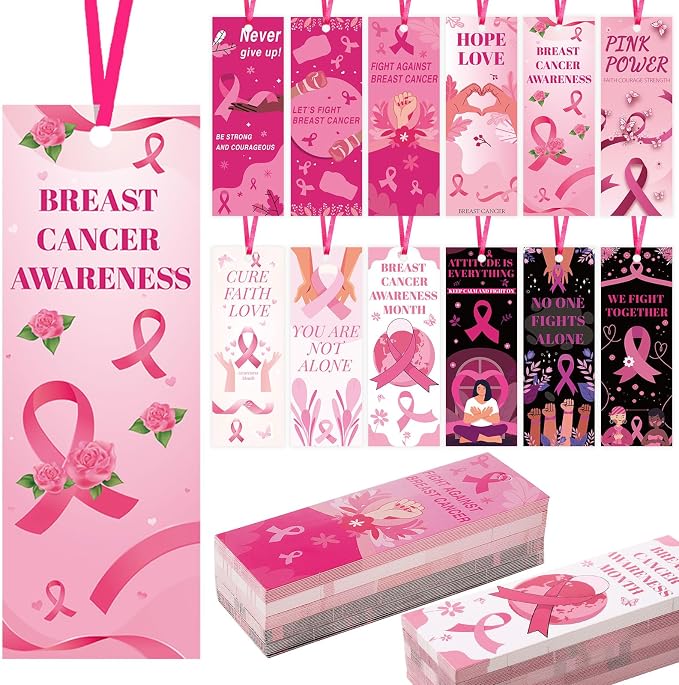 240 PCS Bookmarks with Ribbon 2 x 5.5 Inch Pink Library Card for Reading for Teacher Women and Book Lovers