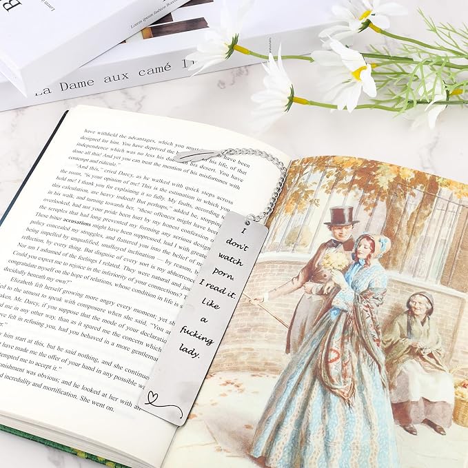 Funny Bookmarks for Women Teen Girls Book Lover Gifts Spicy Reader Book Mark Graduation Gift for Her Him Book Club Birthday Christmas Valentine Day Gift for Bookworm Friends Teacher Classmate
