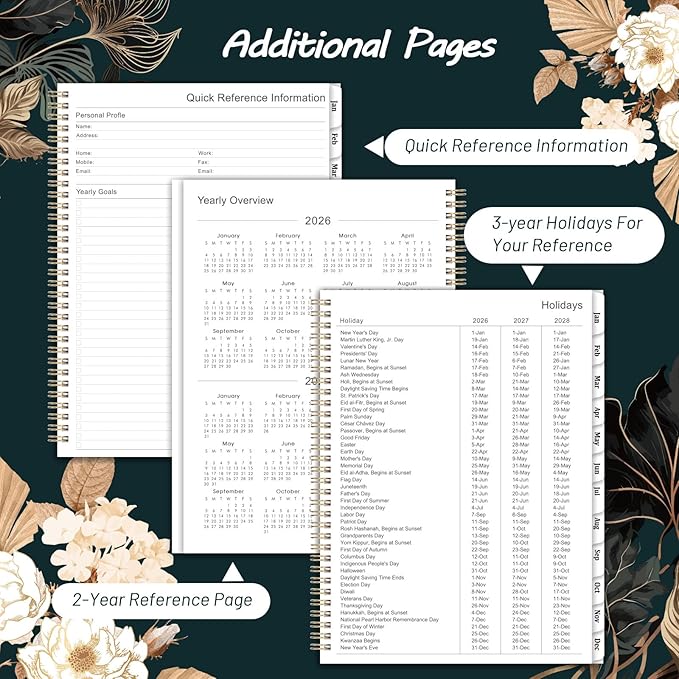2026-2027 Planner - 9" x 11", 2026-2027 Weekly & Monthly Planner, JUL.2026 - JUN.2027, Large Academic Calendar with Sturdy Cover, Premium Paper, Twin-wire Binding, Monthly Tabs
