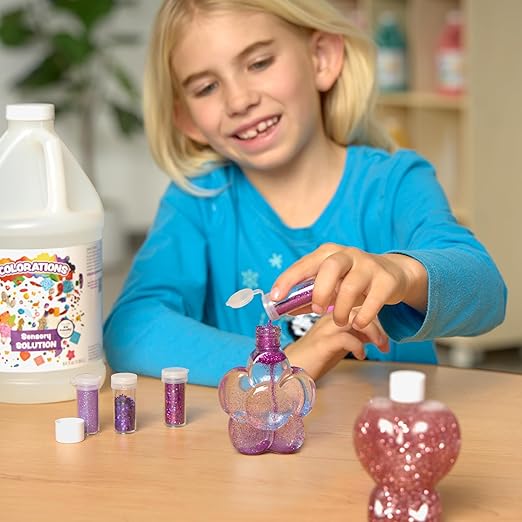 Colorations Sensory Suspension -16 oz, DIY Sensory Ready-to-use Solution for Calming Jars, Mindfulness Craft, Focus Aid, Sensory Exploration, Non-Toxic, Home or Classroom Activty - Made in USA