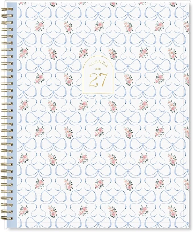 Blue Sky 2027 Weekly and Monthly Planner Calendar, January 2027 - December 2027, 8.5" x 11", Clear Pocket Cover, Laminated Tabs, Durable Twin Wire Binding, Storage Pocket, Elenora