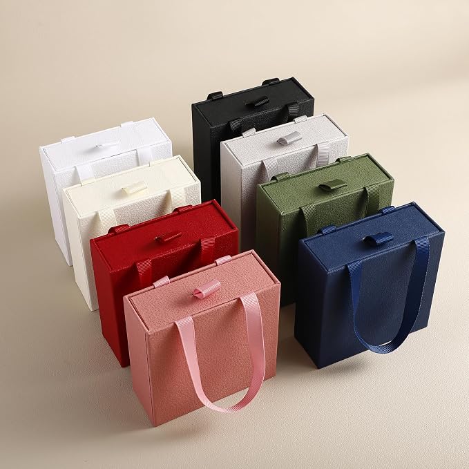 40 pcs paper boxes 9 x 9 x 3.5 cm, black luxury gift storage, jewelry gift storage box for earrings necklaces bracelets rings