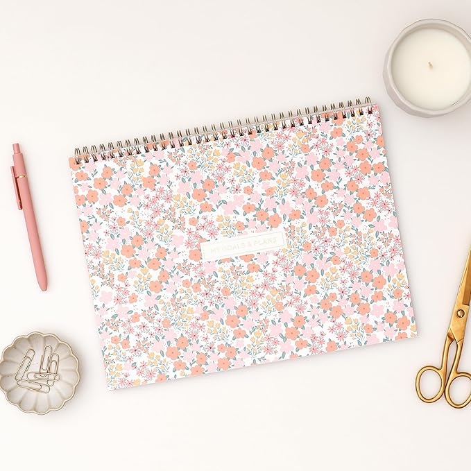 Blue Sky Weekly Planner Pad 300g Cardboard, Undated Weekly Safety Wirebound Top Bound (Catira, 12" x 9")