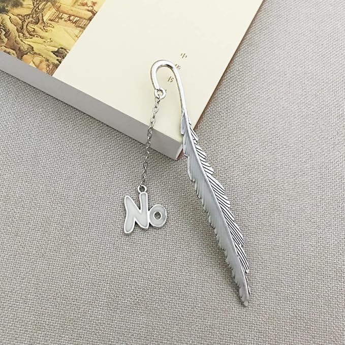 Luminous Bookmark, Retro Glow in The Dark Reading Bookmarks for Women Men Lovers,Book Markers with Pendant Holiday Gifts