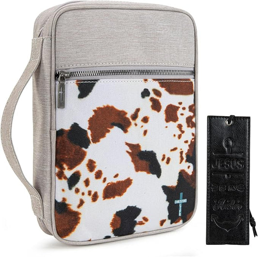 Montana West Bible Cover for Women Men with Leather Bookmark Book Carrying Cases Church Bag for Outdoor Protective